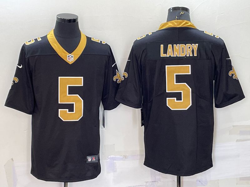 Men New Orleans Saints 5 Landry Black 2022 Nike Limited Vapor Untouchable NFL Jersey